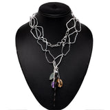 Multi Genstone Long Neckless