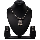 Temple Necklace Earring Set