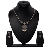 Temple Necklace Earring Set