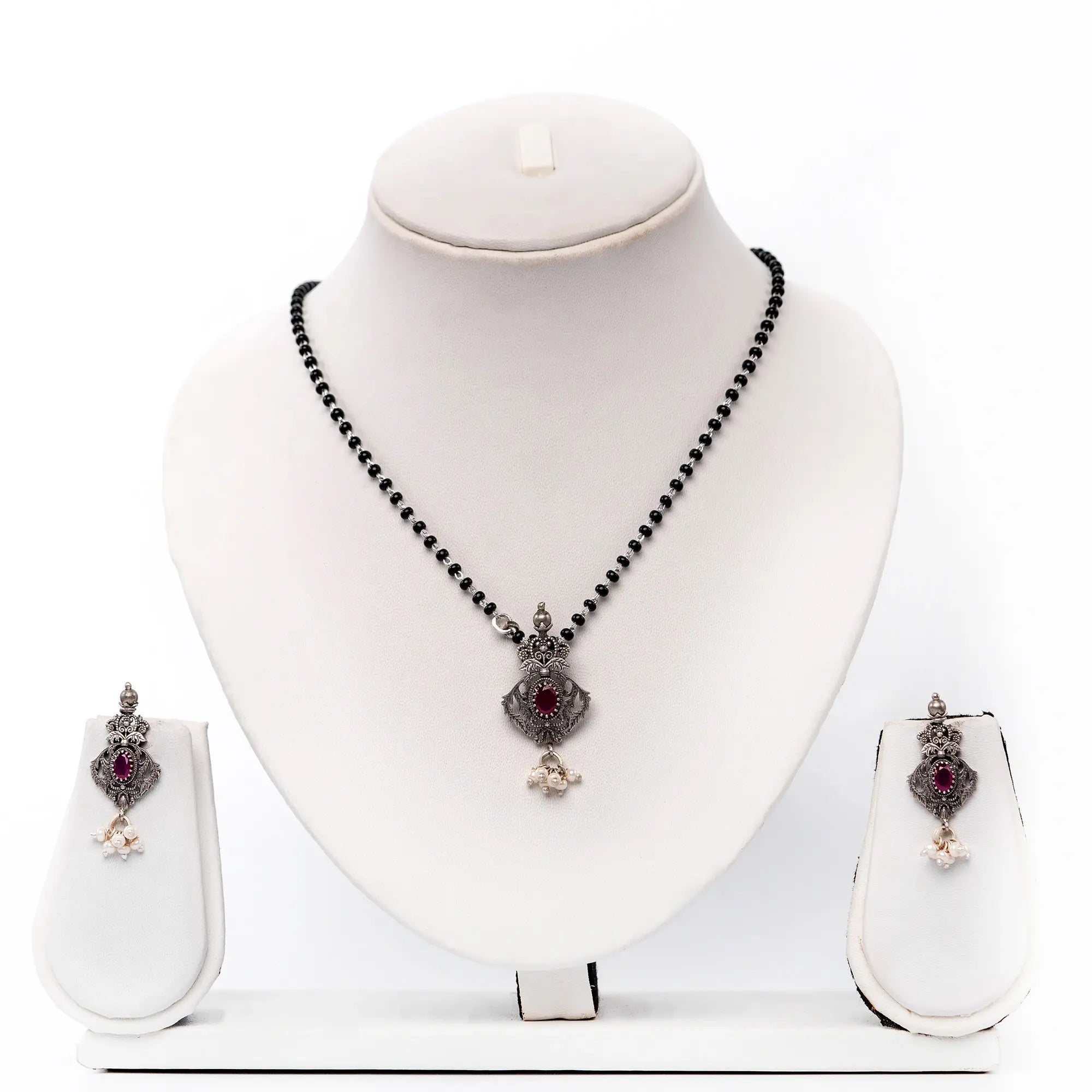 Mangalsutra Earring Set