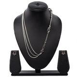 3 Chain Necklace with Earrings