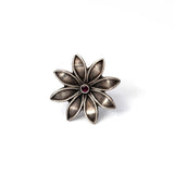 Adjustable Big Floral Ring
