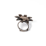 Adjustable Big Floral Ring