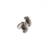 Adjustable Dual Flower Ring
