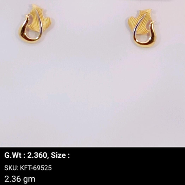 916 Gold Classy Earrings