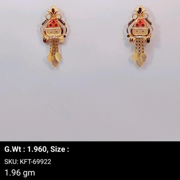 916 Gold Fancy Earrings