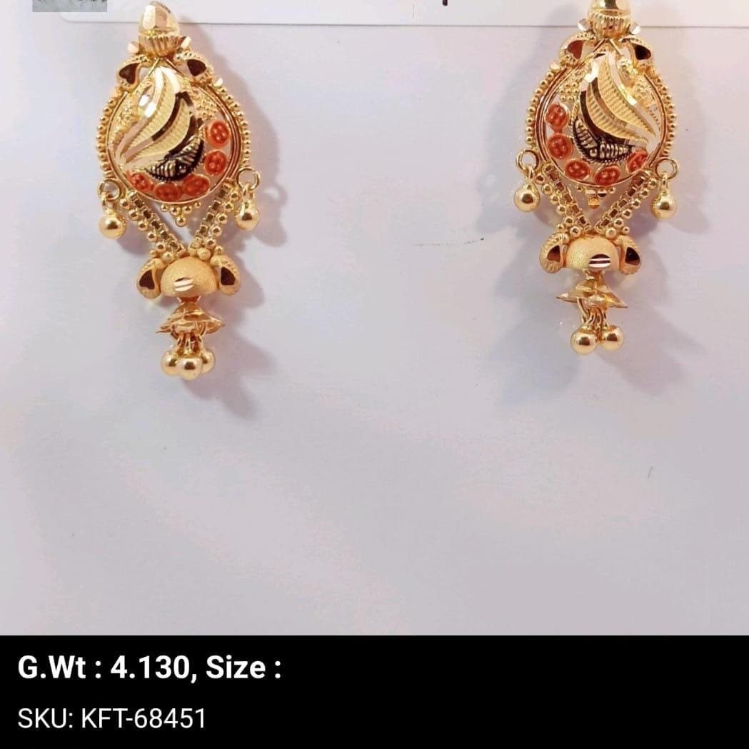 916 Gold Royal Earrings